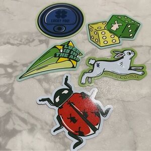 Dutch Bros Lucky You Sticker Pack - Green, Yellow, Blue, Red, White